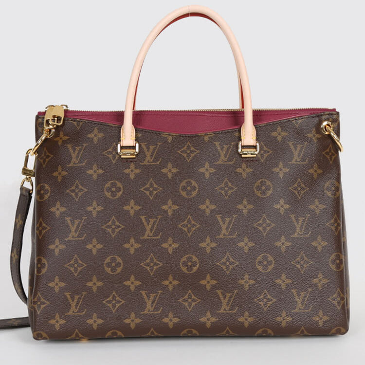 Louis Vuitton Pallas Monogram Handbag - Red/Brown