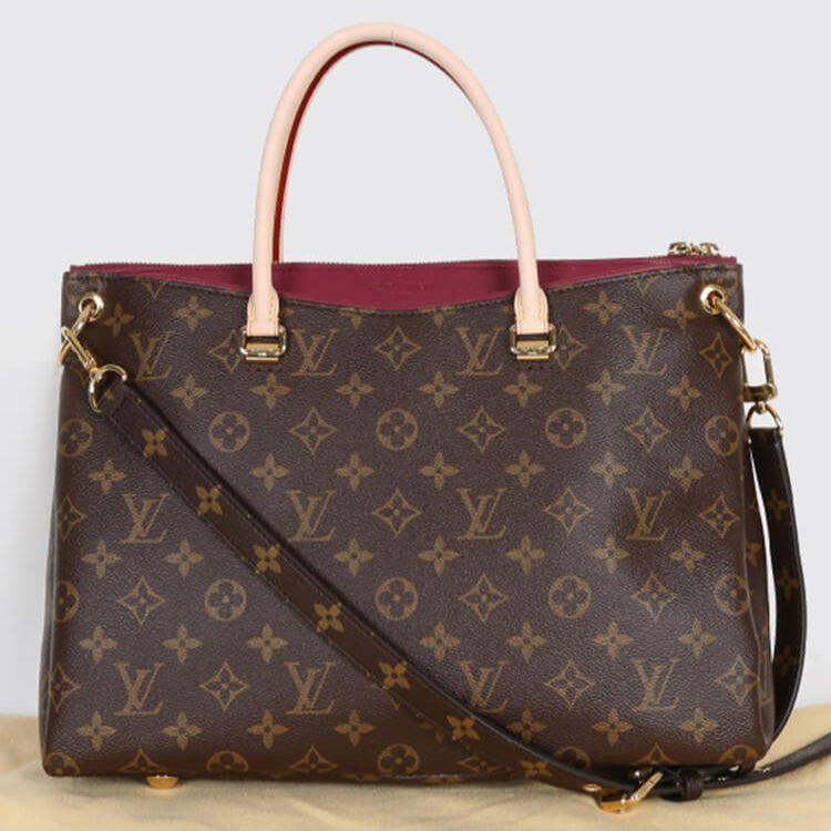 Louis Vuitton Pallas Monogram Handbag - Red/Brown