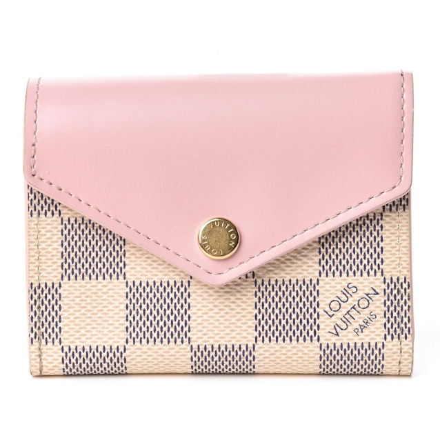 Louis Vuitton Damier Azur Zoe Wallet - Rose Ballerine