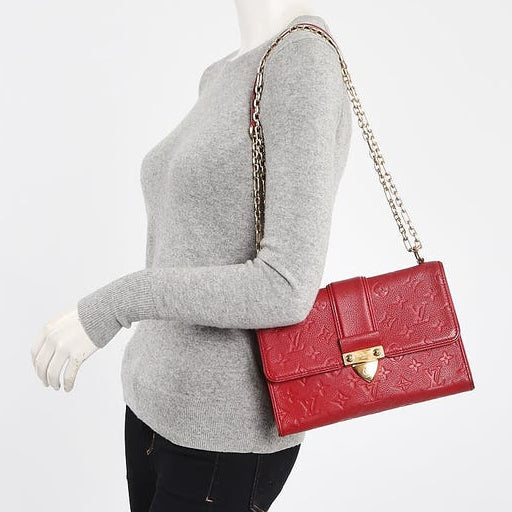 Louis Vuitton Monogram Empreinte Saint Sulpice PM Handbag - Cherry