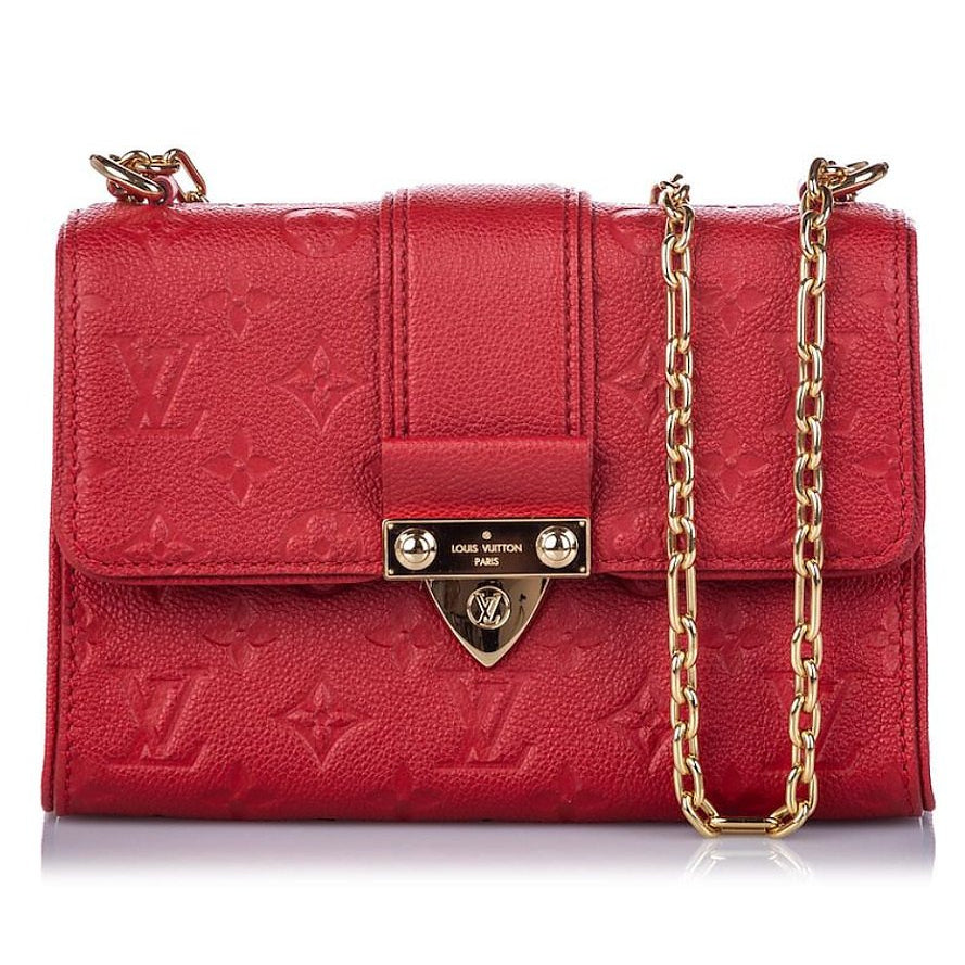 Louis Vuitton Monogram Empreinte Saint Sulpice PM Handbag - Cherry