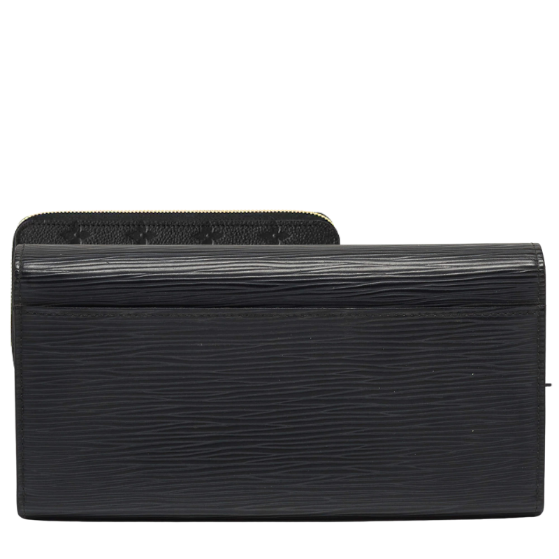 Louis Vuitton Epi Leather Sarah Long Wallet - Black