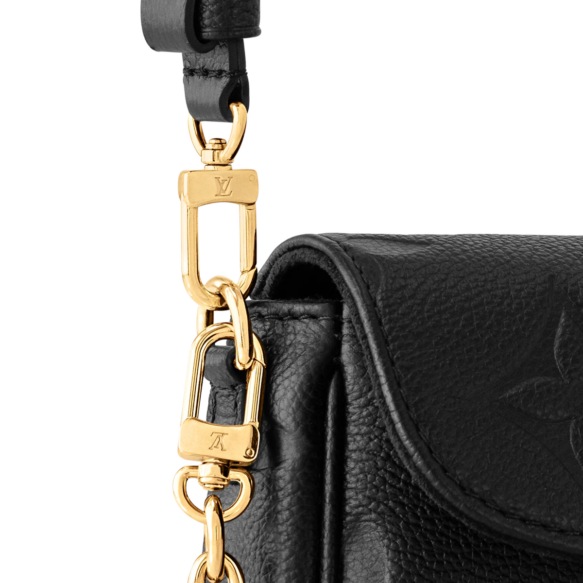 Louis Vuitton Wallet On Chain Ivy Clutch - Black