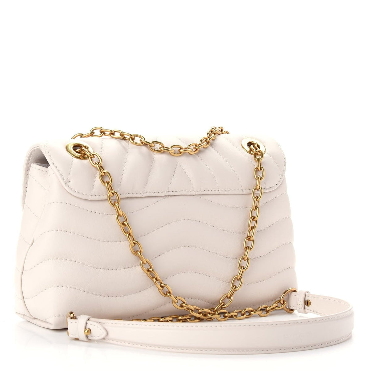 Louis Vuitton New Wave Chain Bag MM - Ivory White