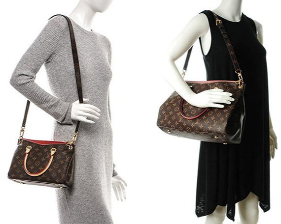 Louis Vuitton Pallas Monogram Handbag - Red/Brown
