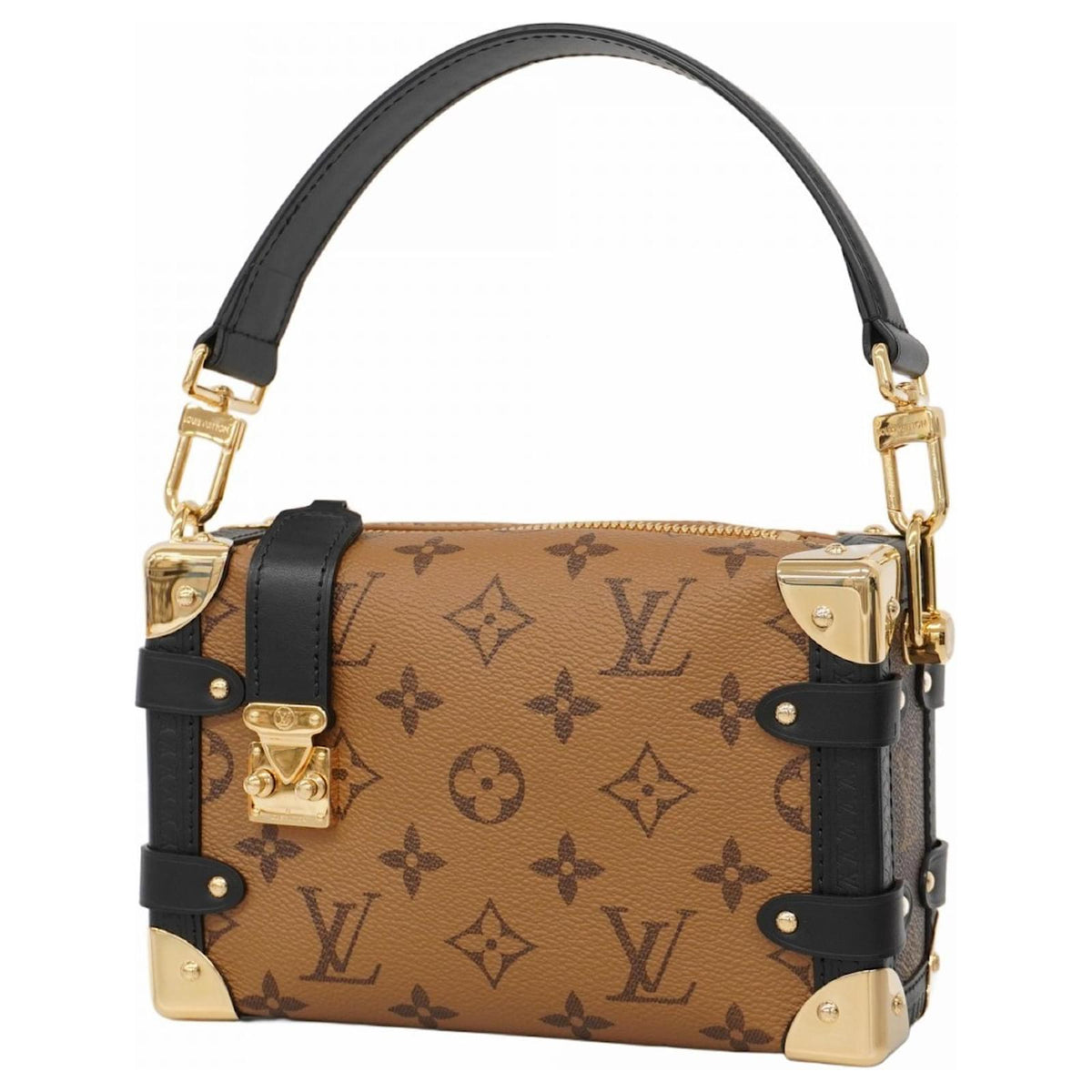 Louis Vuitton Reverse Monogram Side Trunk Bag - Brown