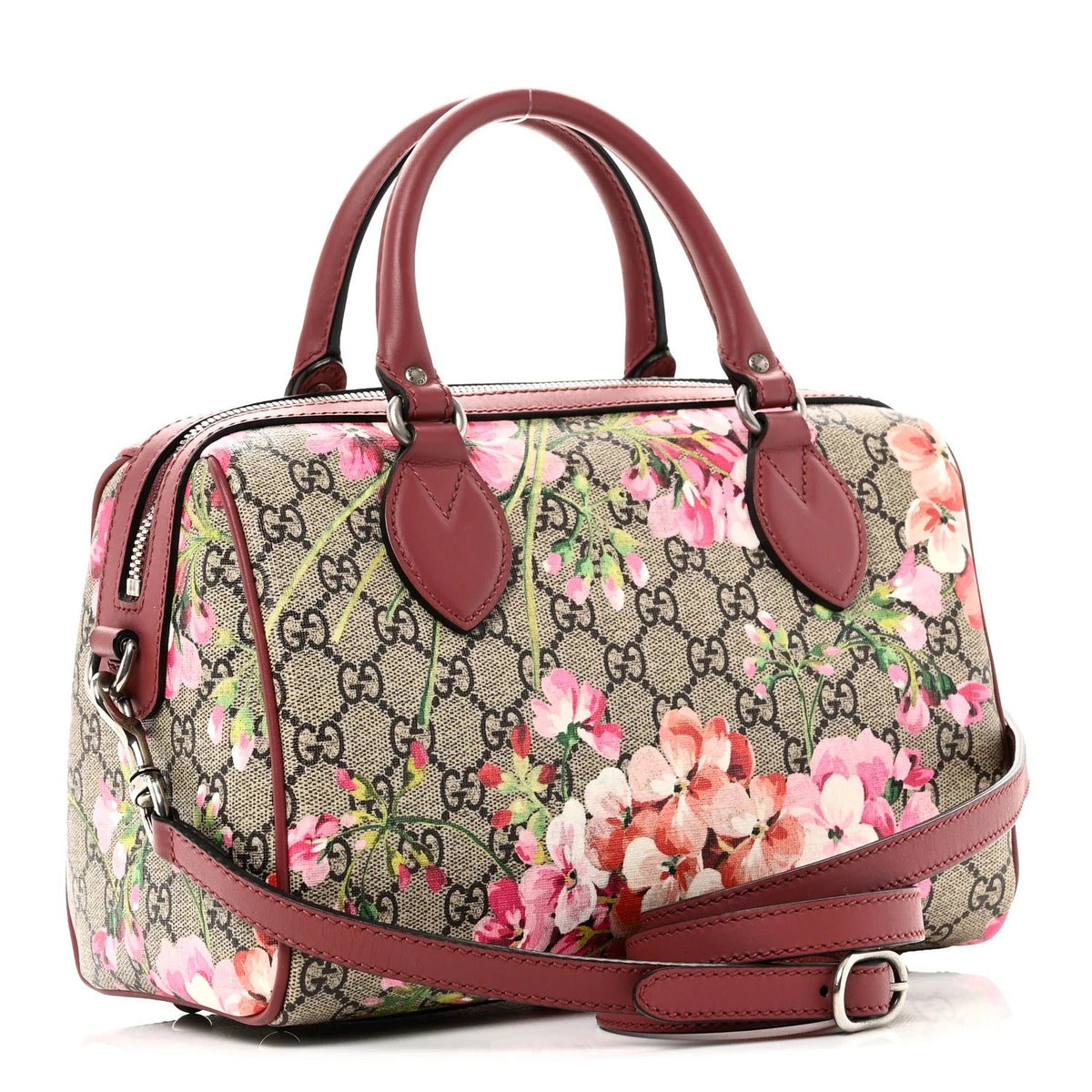 Gucci GG Supreme Top Handle Boston Bag – Brown