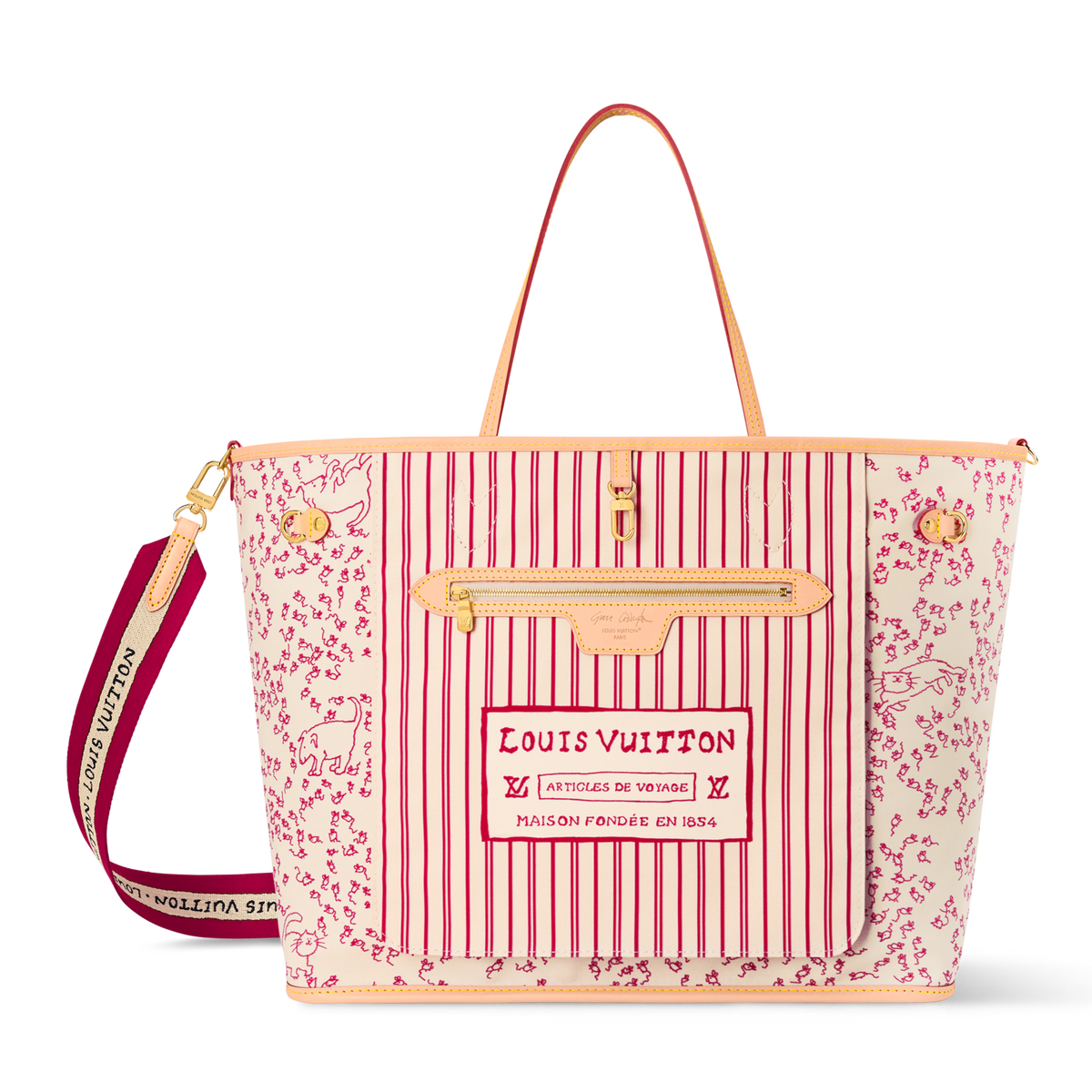 Louis Vuitton Neverfull Inside Out GM Handbag – Monogram Beige