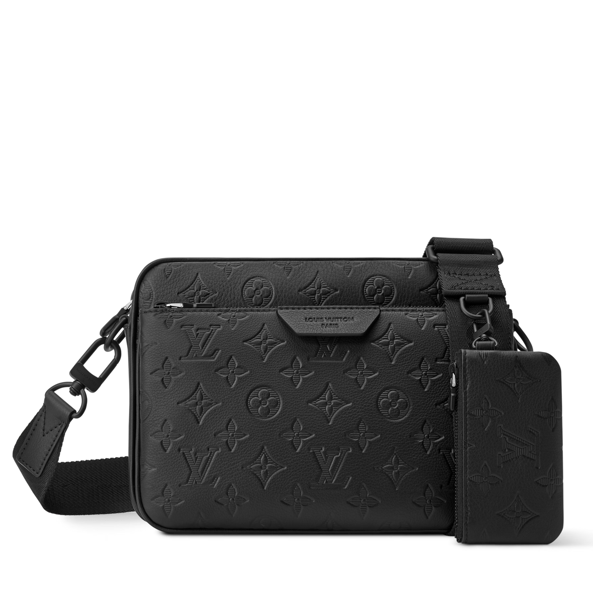 Louis Vuitton Monogram Shadow Trio Messenger Bag – Black