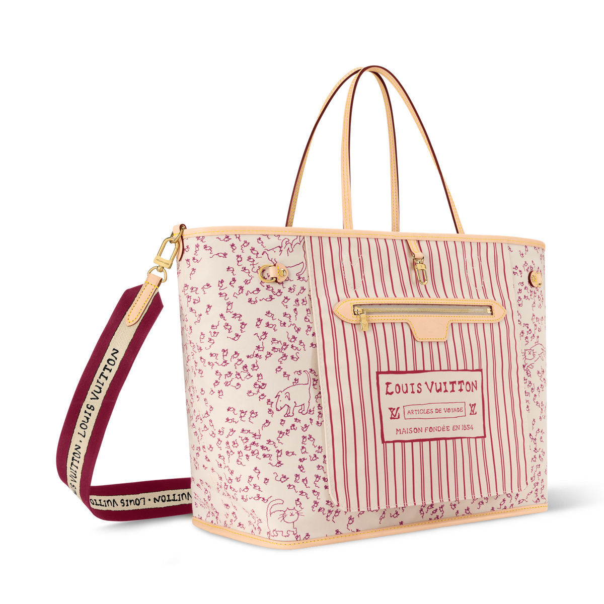 Louis Vuitton Neverfull Inside Out GM Handbag – Monogram Beige