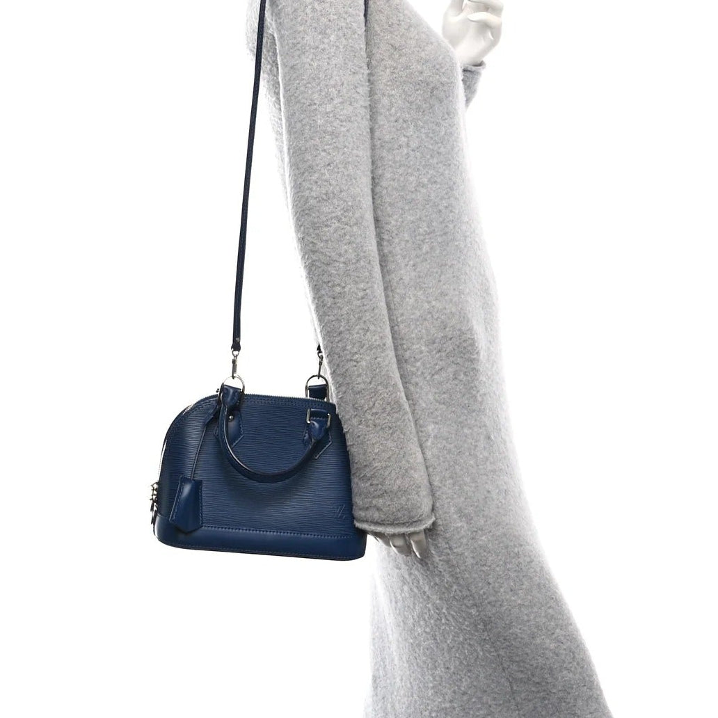 Louis Vuitton Epi Leather Alma BB Handbag - Indigo Blue