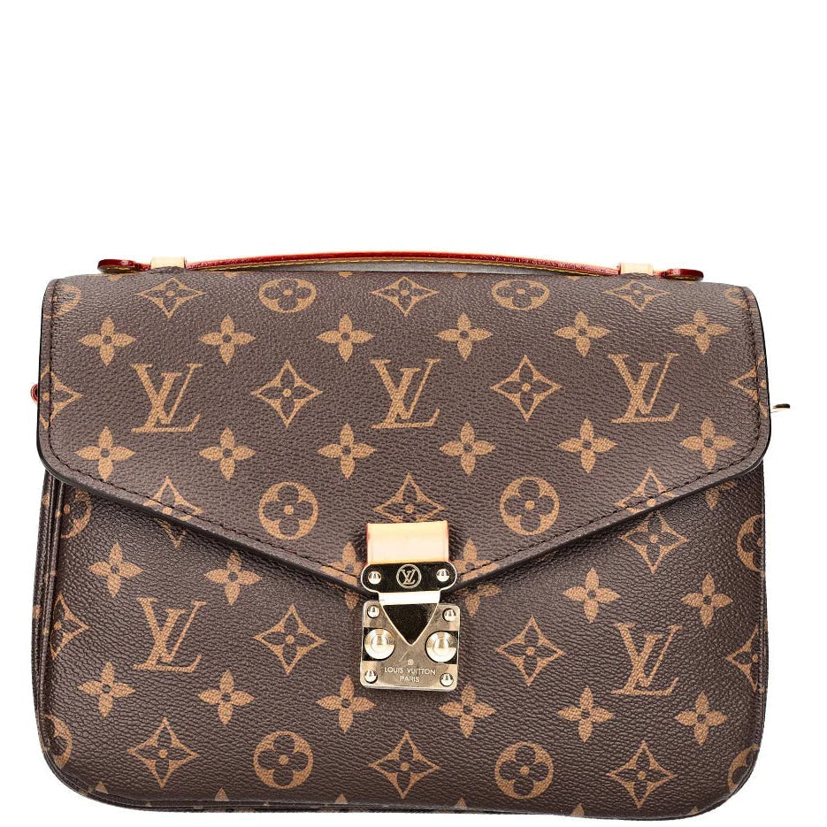 Louis Vuitton Monogram Canvas Pochette Metis Tote Bag – Brown