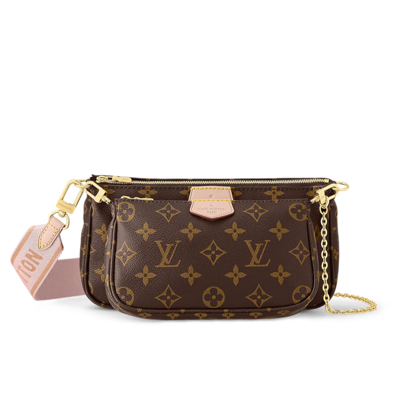Louis Vuitton Multi Pochette Accessoires Crossbody Bag - Rose Clair