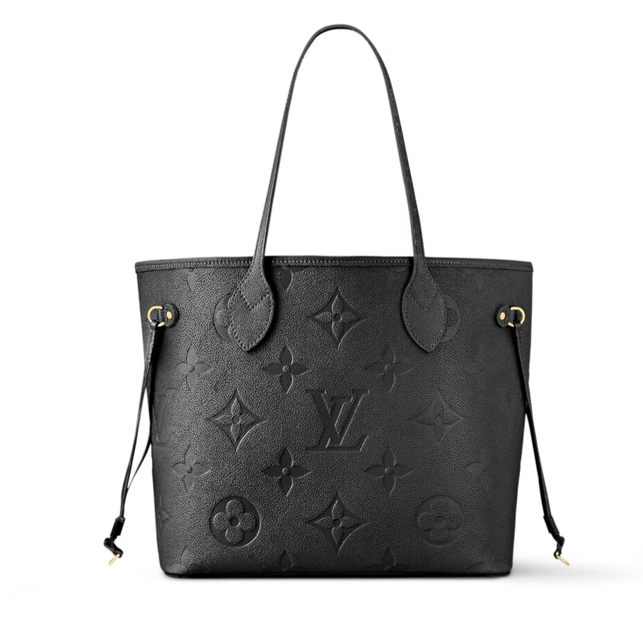 Louis Vuitton Empreinte Monogram Giant Neverfull MM Tote Bag - Black