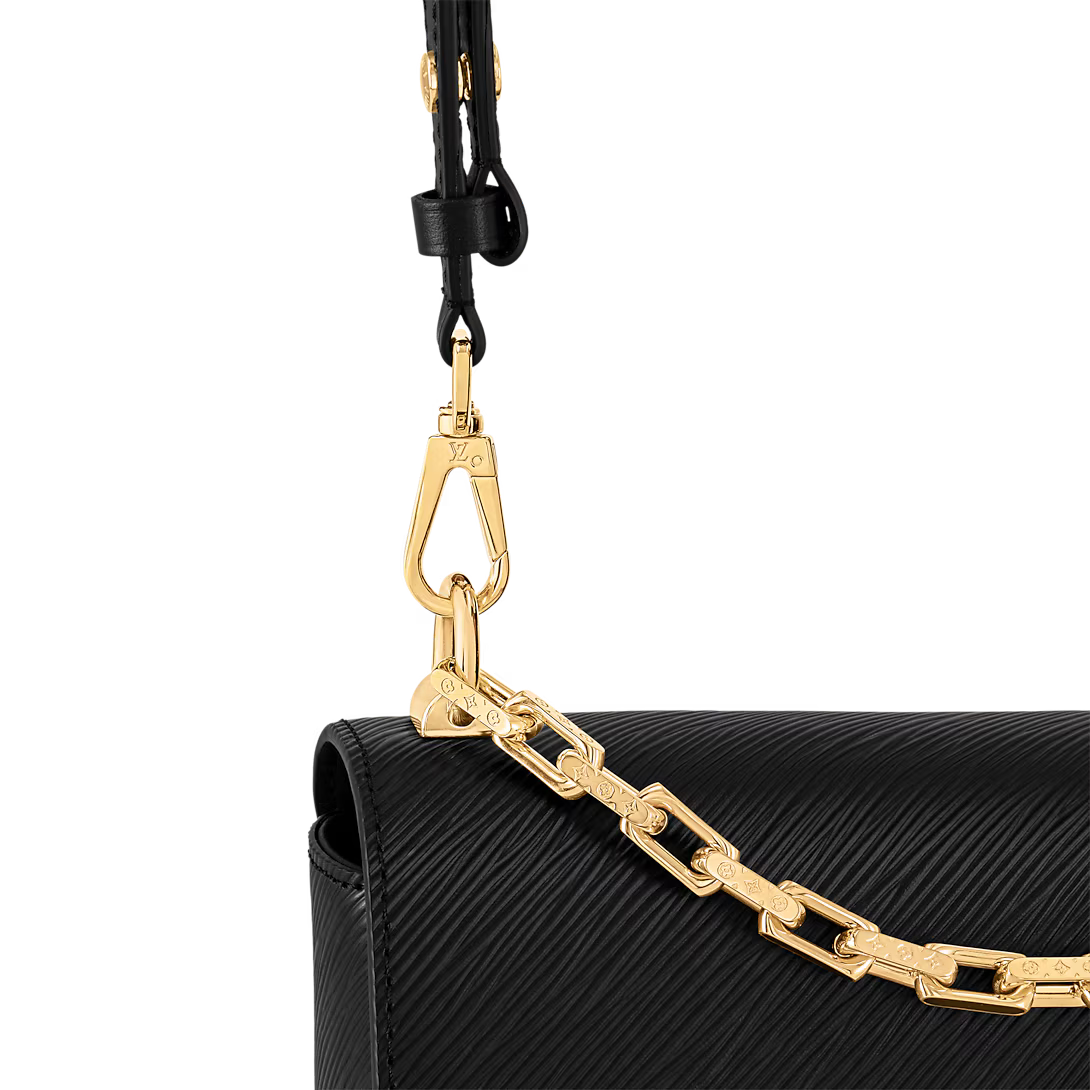 Louis Vuitton Twist MM Chain Shoulder Bag - Black
