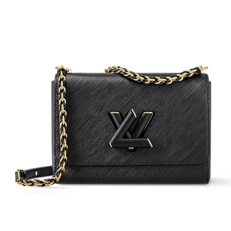 Louis Vuitton Twist MM Shoulder Chain Bag - Black
