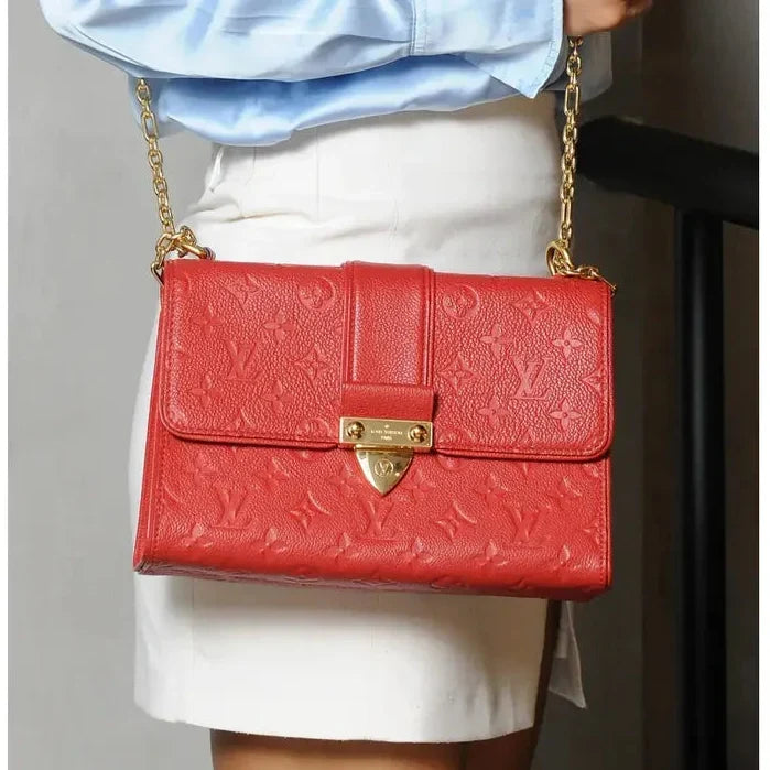 Louis Vuitton Monogram Empreinte Saint Sulpice PM Handbag - Cherry