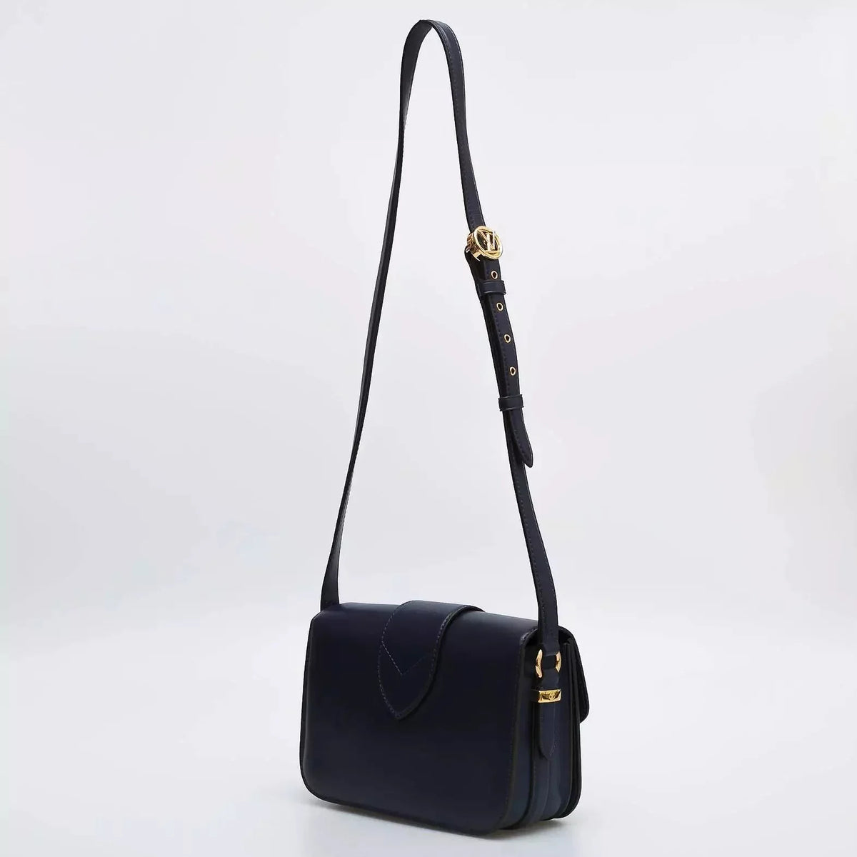 Louis Vuitton Smooth Calfskin LV Pont 9 Handbag - Blue