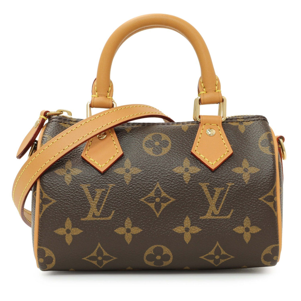 Louis Vuitton Nano Speedy Handbag - Chocolate Brown