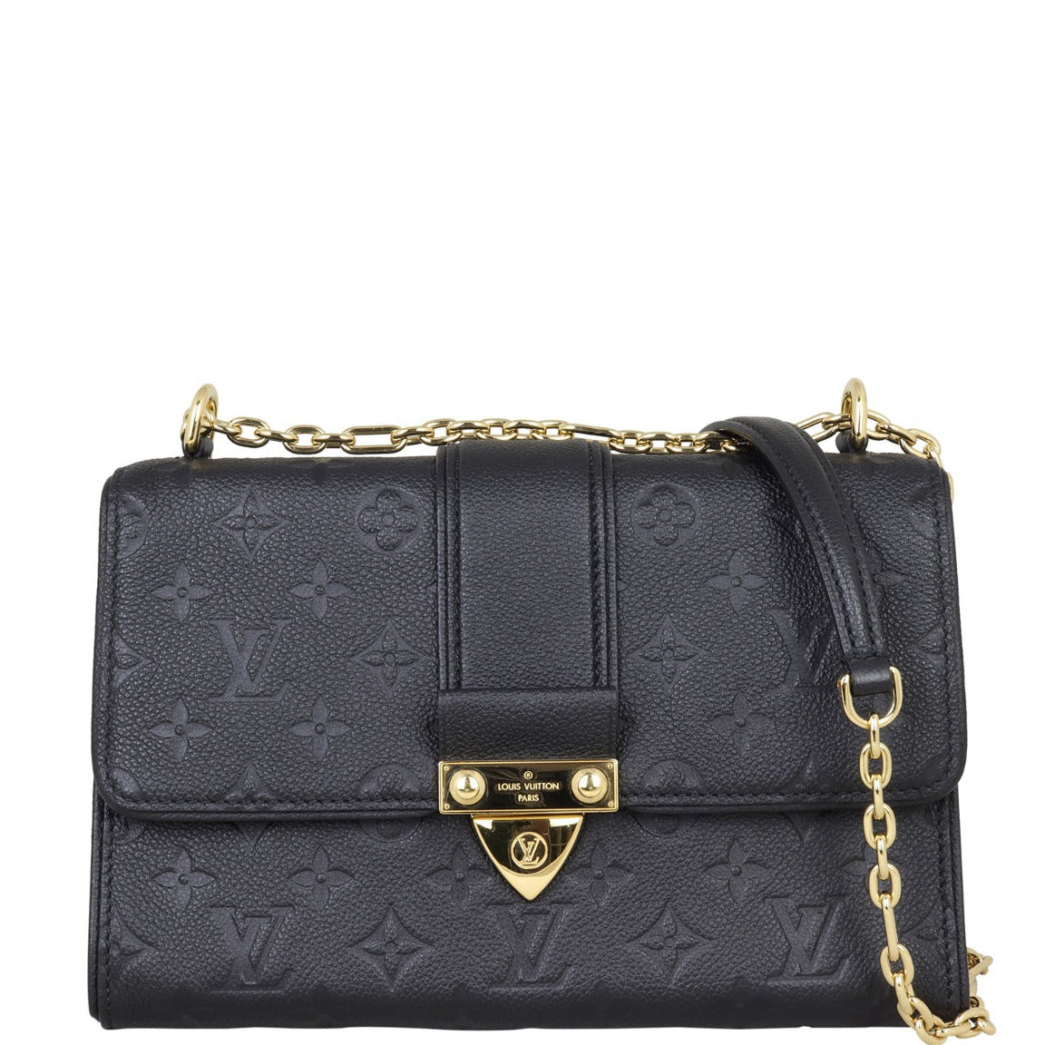 Louis Vuitton Monogram Empreinte Saint Sulpice BB Shoulder Bag - Black