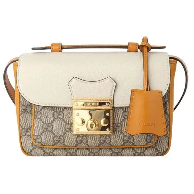 Gucci GG Padlock Handle Bag – Beige