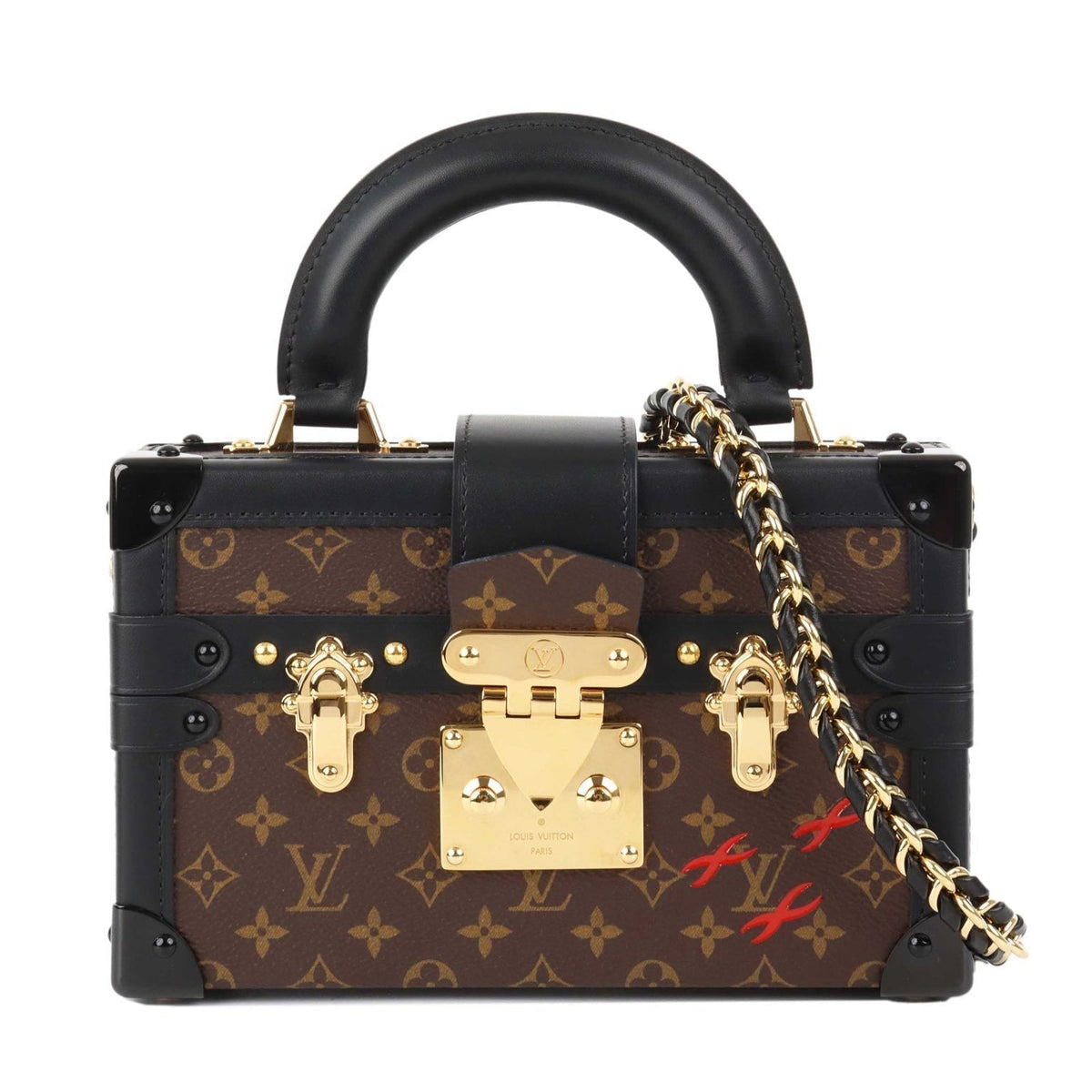 Louis Vuitton Petite Malle Capital Handbag - Brown