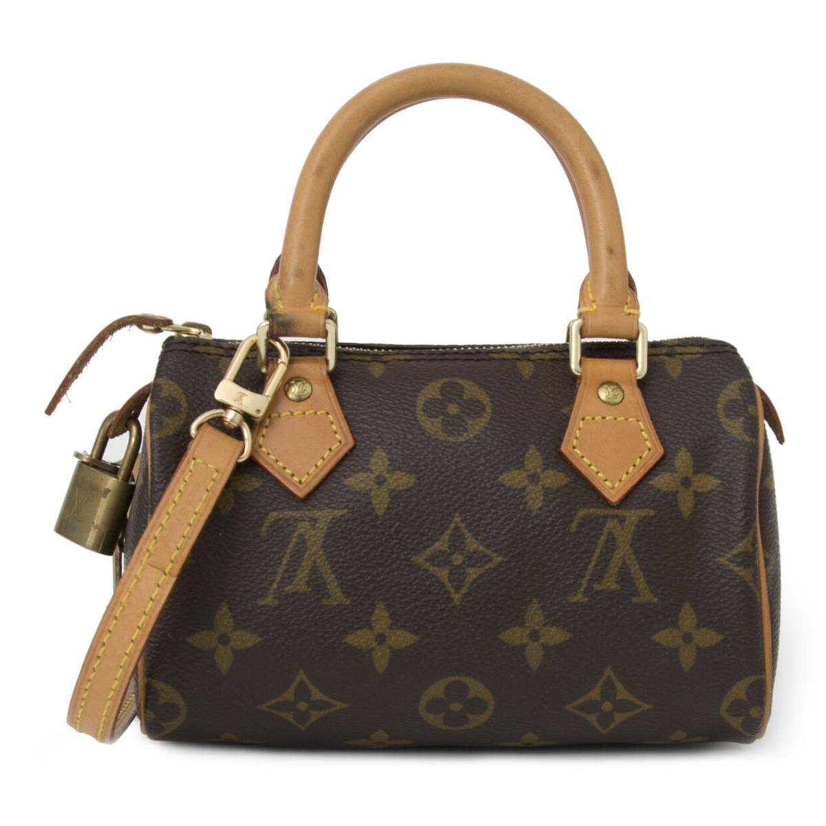 Louis Vuitton Nano Speedy Handbag - Chocolate Brown