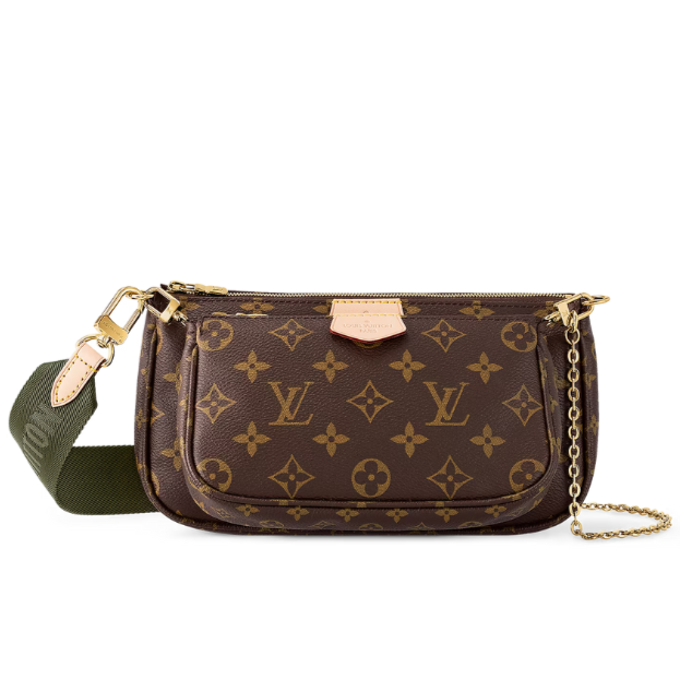 Louis Vuitton Multi Pochette Accessoires Crossbody Bag - Khaki