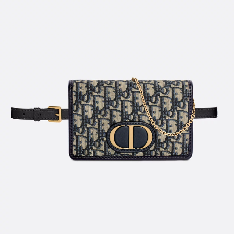 Dior 2-in-1 30 Oblique Jacquard Montaigne Pouch - Blue