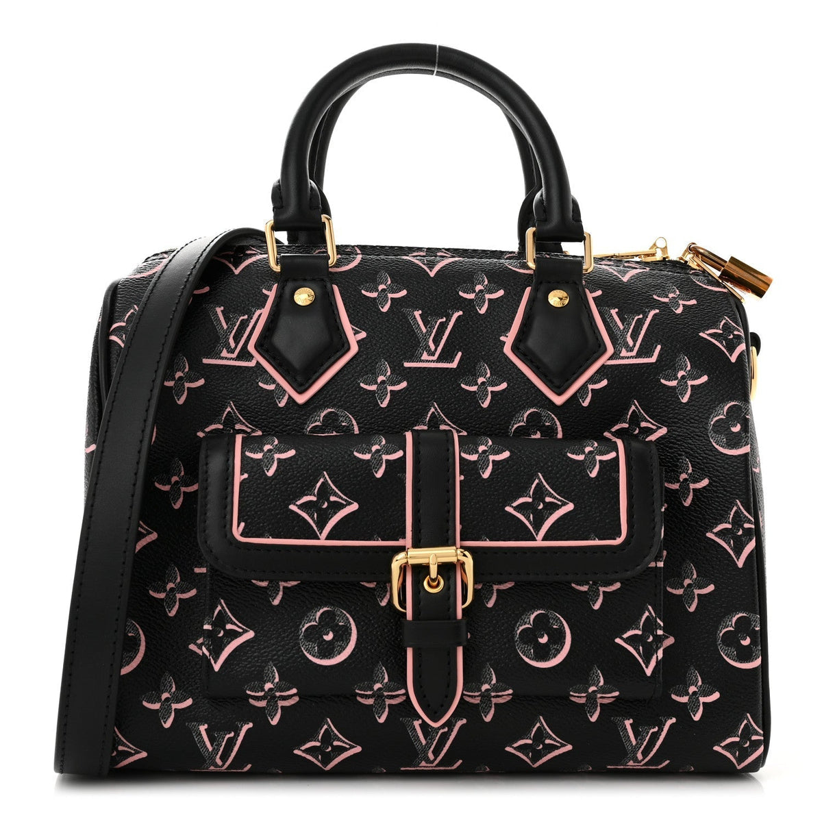 Louis Vuitton Monogram Fall for You Speedy Bandoulière 25 Handbag - Black