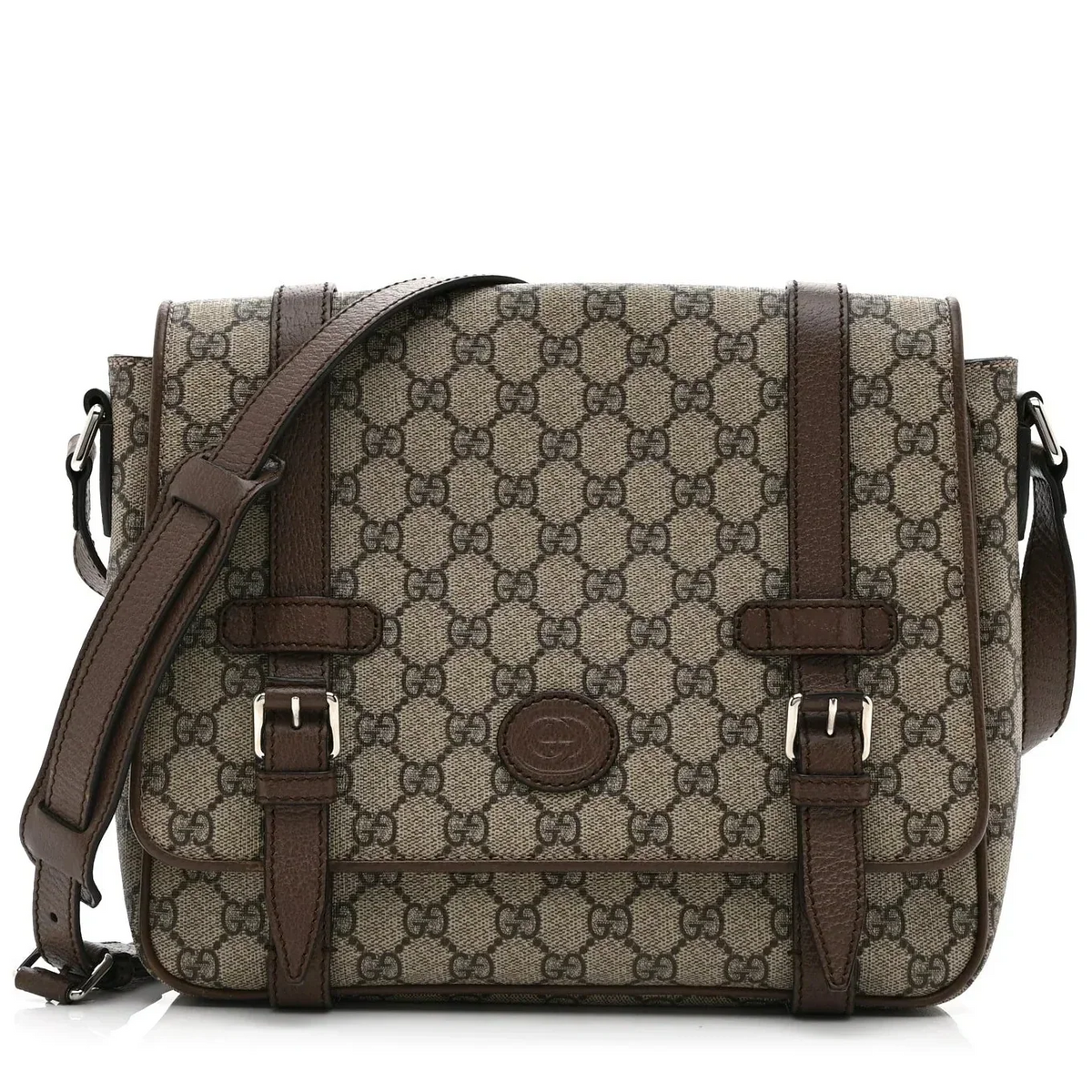 Gucci GG Supreme Medium Messenger Bag – Beige