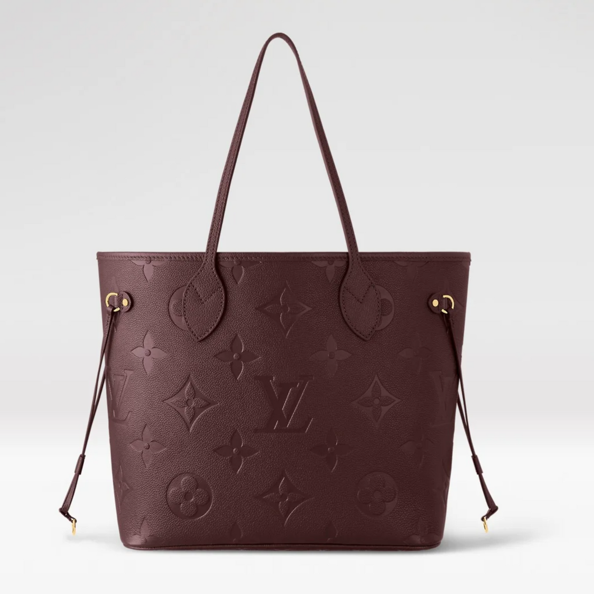 Louis Vuitton Neverfull MM Tote Bag - Wine Burgundy