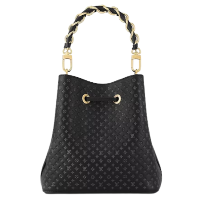 Louis Vuitton Nanogram Embossed Neonoe BB Shoulder Bag - Black