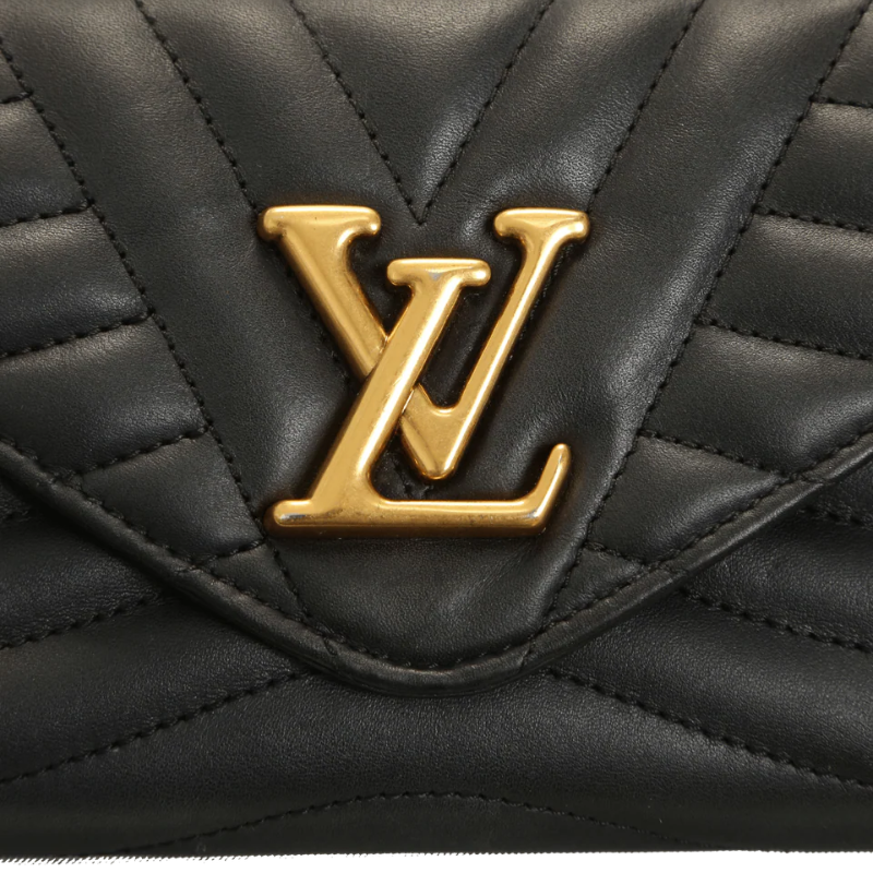 Louis Vuitton New Wave Long Wallet - Black