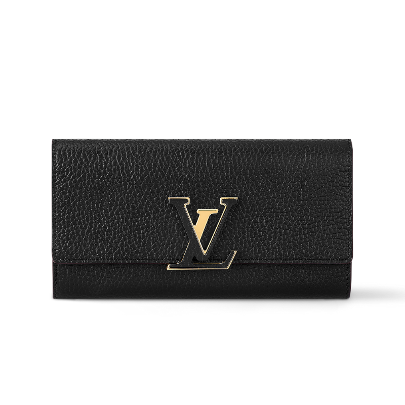 Louis Vuitton Capucines Taurillon Leather Wallet - Black