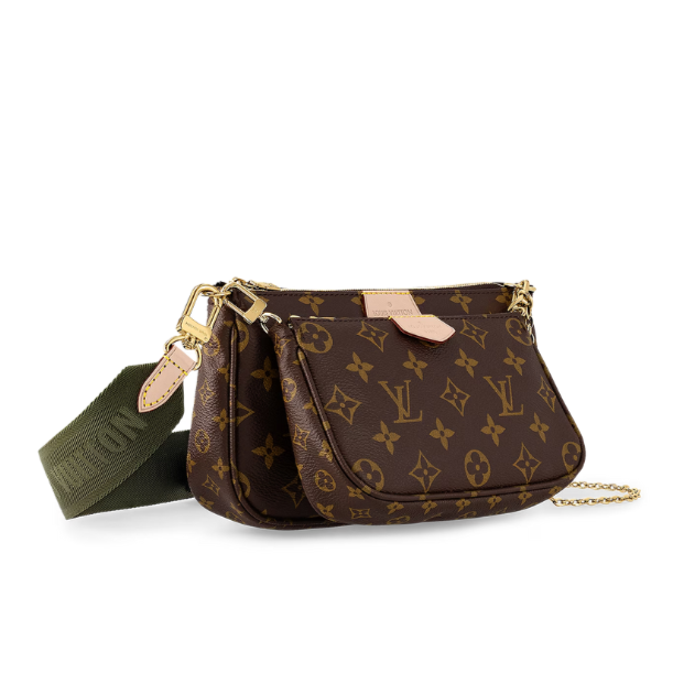 Louis Vuitton Multi Pochette Accessoires Crossbody Bag - Khaki