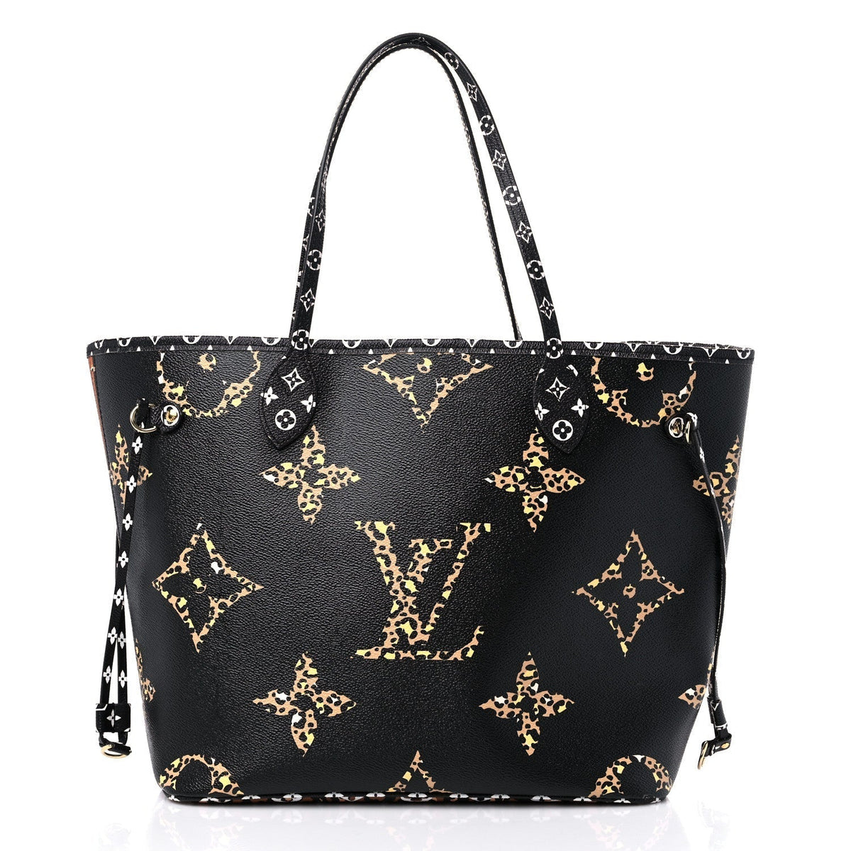Louis Vuitton Giant Jungle Neverfull MM Tote Bag - Black and Brown