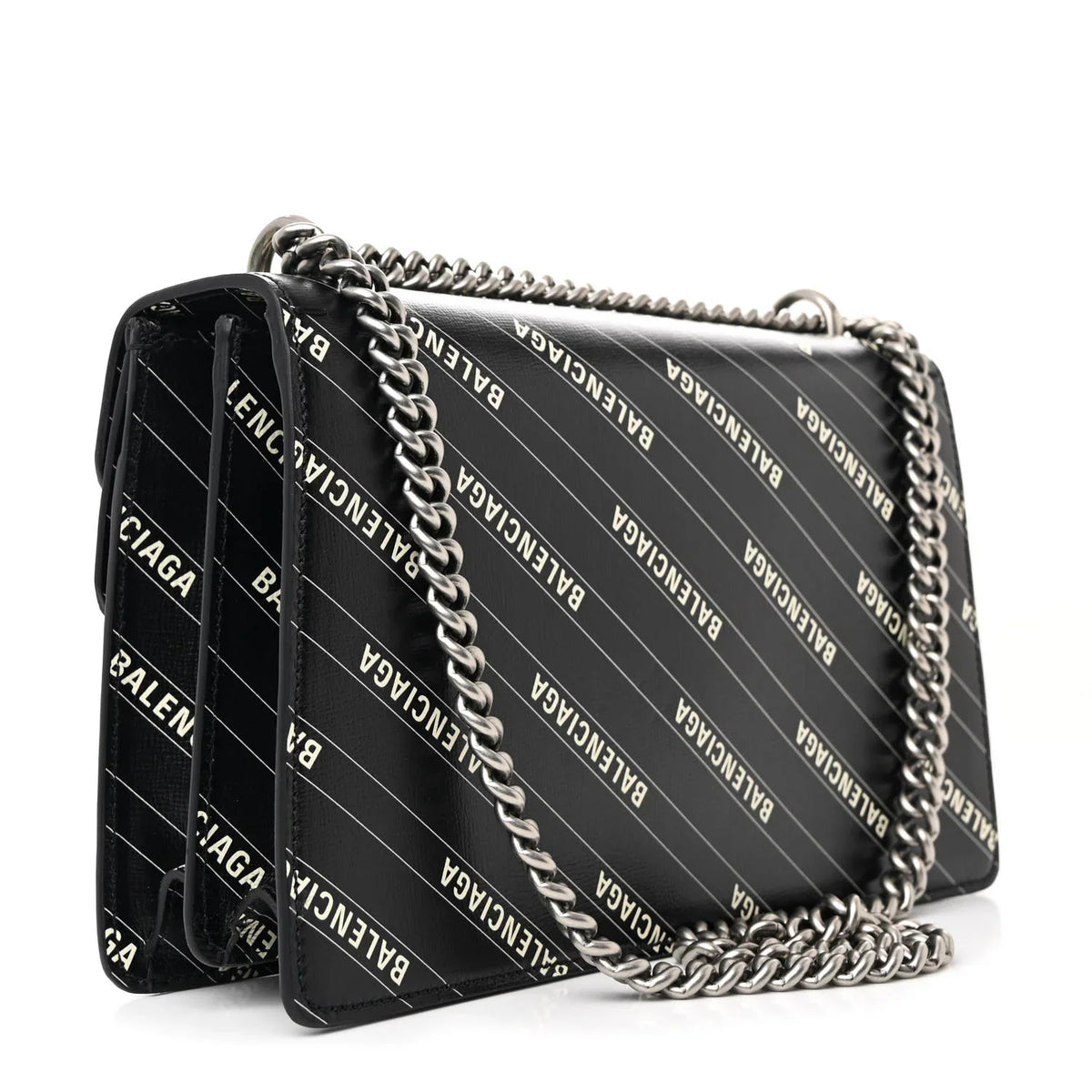 Gucci X Balenciaga Calfskin Small Shoulder Bag – Black
