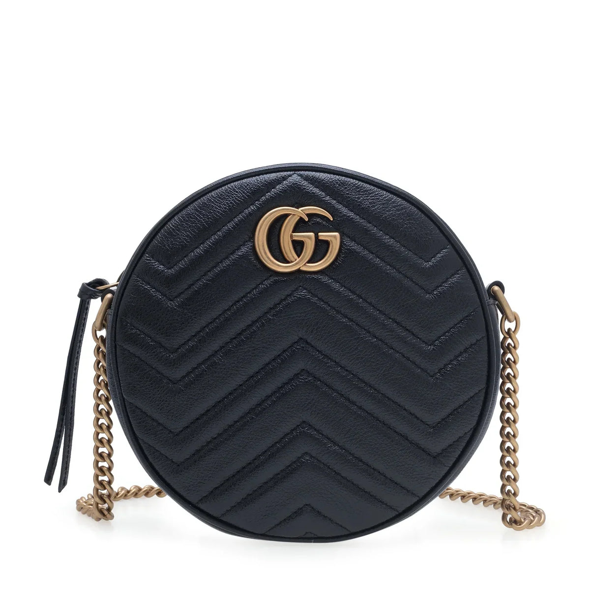 Gucci Azalea Marmont Round Shoulder Bag – Black