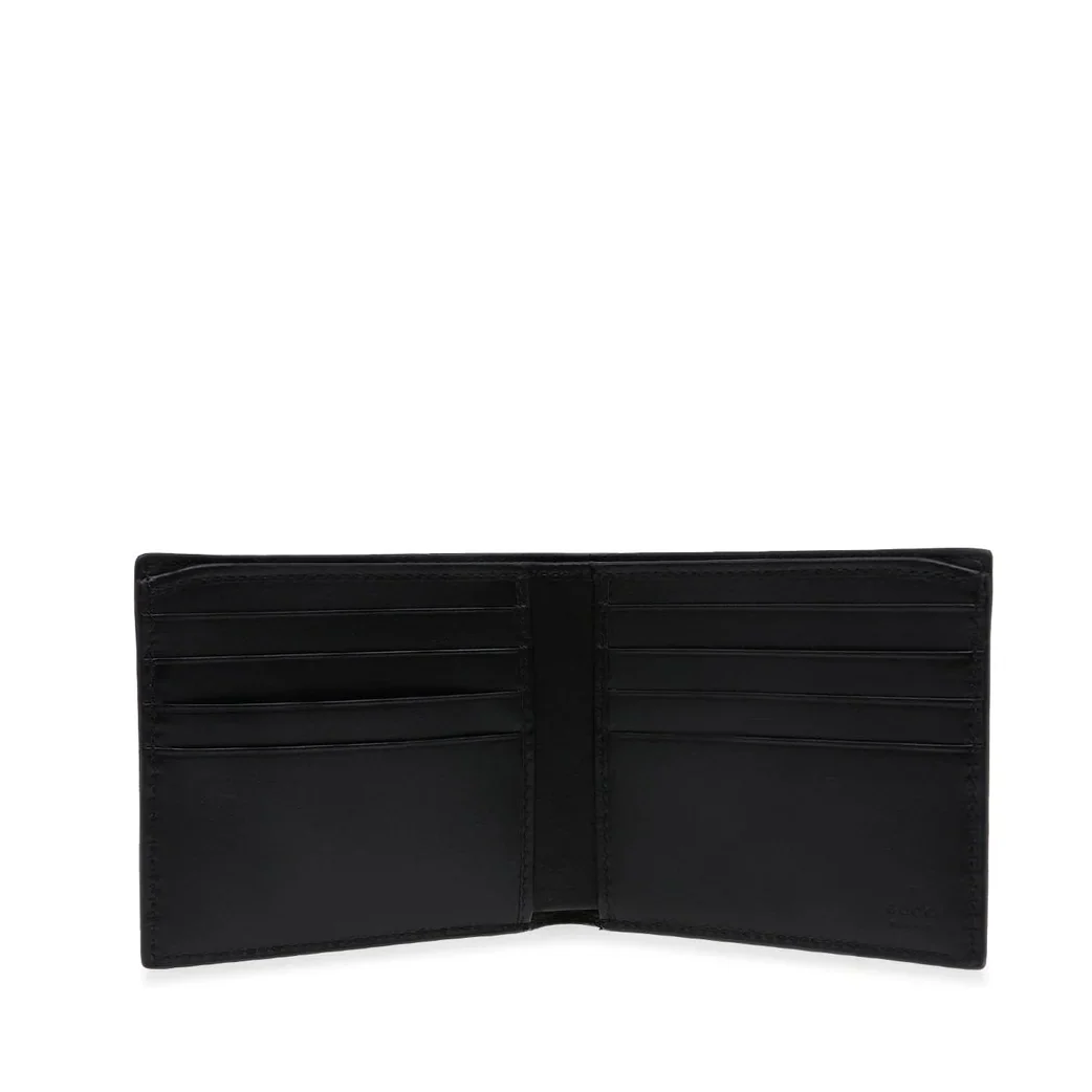Gucci Blade Embroidery Leather Wallet – Black