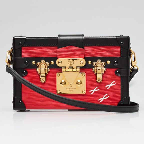 Louis Vuitton Petite Malle Shoulder Bag - Red