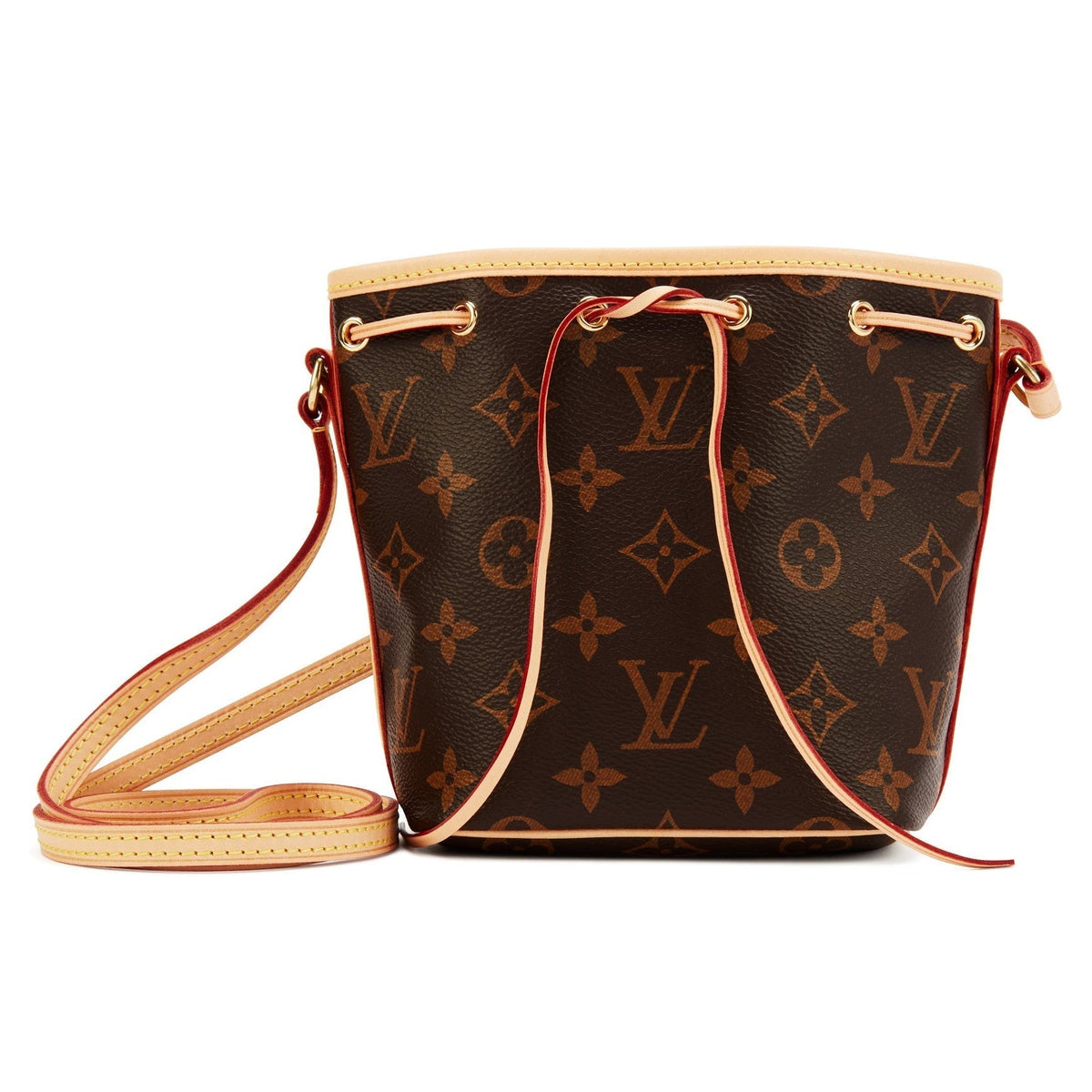 Louis Vuitton Monogram Canvas Nano Noe Bucket Bag - Dark Brown