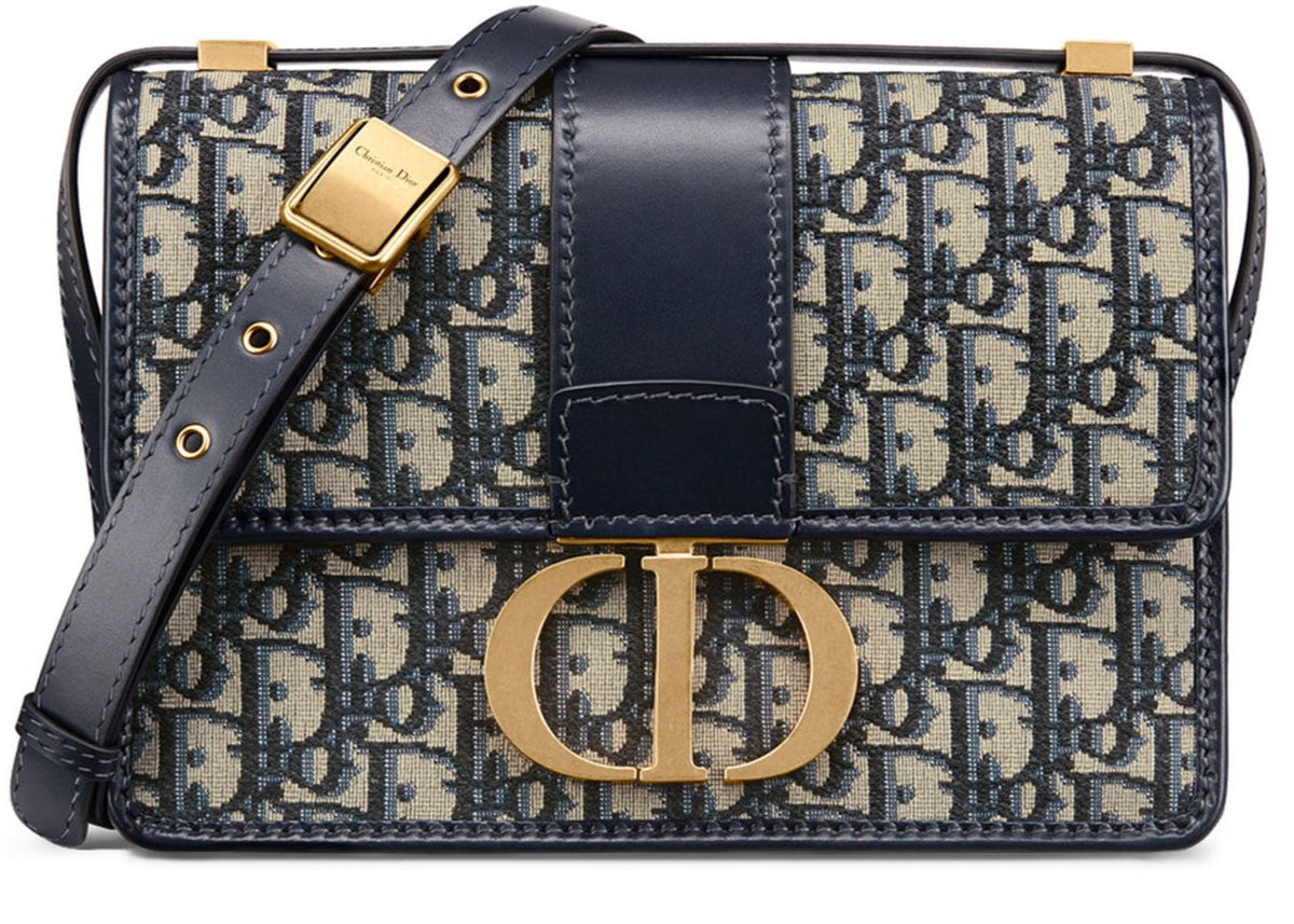 Dior 30 Montaigne Jacquard Bag - Blue Dior Oblique