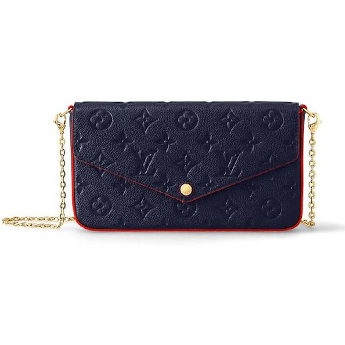 Louis Vuitton Pochette Félicie Wallet Shoulder Bag - Marine Rouge Blue