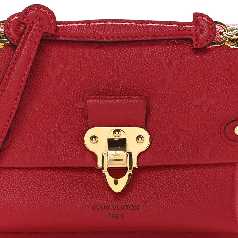 Louis Vuitton Monogram Empreinte Vavin BB Handbag - Scarlet Red