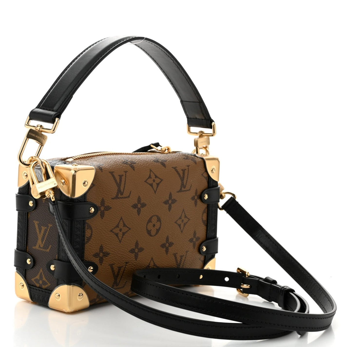 Louis Vuitton Reverse Monogram Side Trunk Bag - Brown