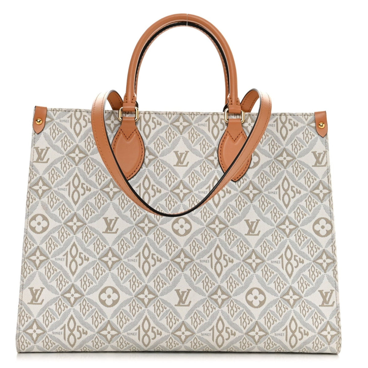 Louis Vuitton Jacquard Since 1854 OnTheGo MM Handbag - Creme