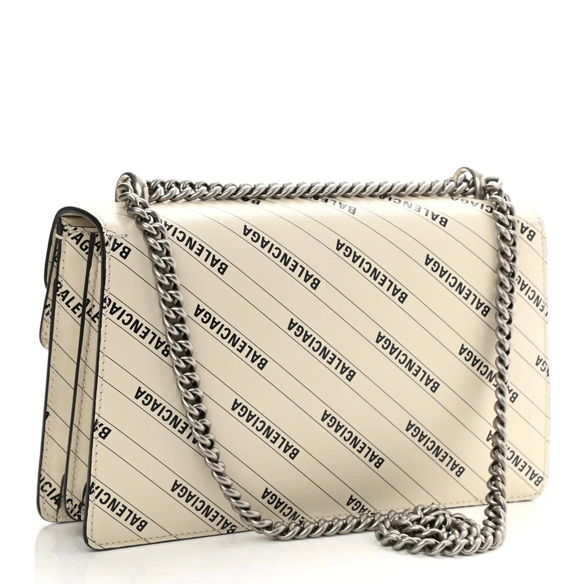 Gucci X Balenciaga Calfskin Small Shoulder Bag – White
