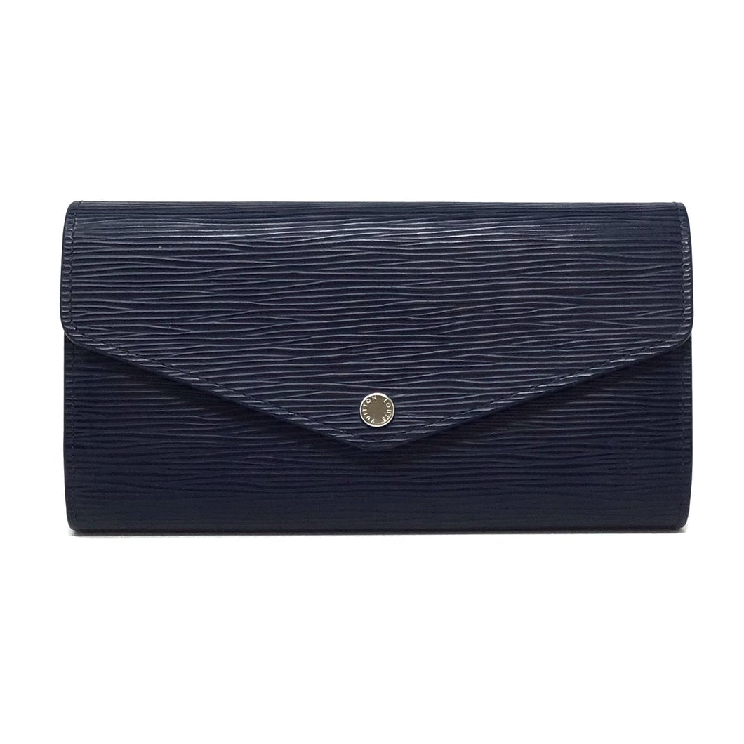 Louis Vuitton Epi Leather Sarah Long Wallet - Black