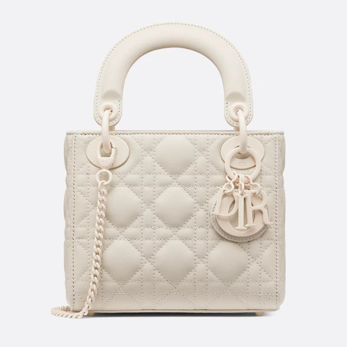 Dior Mini Lady Dior Bag - White